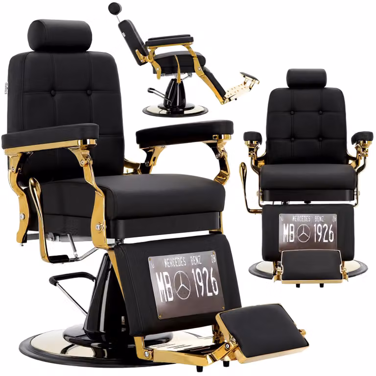 Poltrona da barbiere parrucchiere idraulica girevole per il salone barbiere barber shop Kostas Barberking