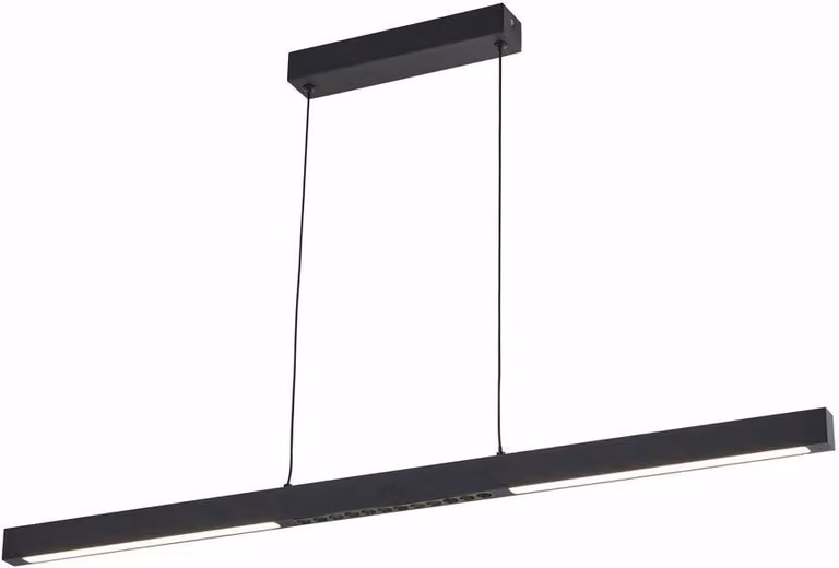 Lampada a sospensione LED Cassie nera 20W, bianco neutro, 1600 lm, acrilico, dimensioni: 120x90x5 cm, IP20, Reality