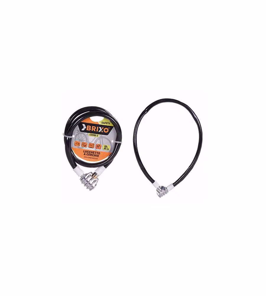 Lucchetti Brixo A Cerchio P/Cicli Combi 3 8X65 Cm