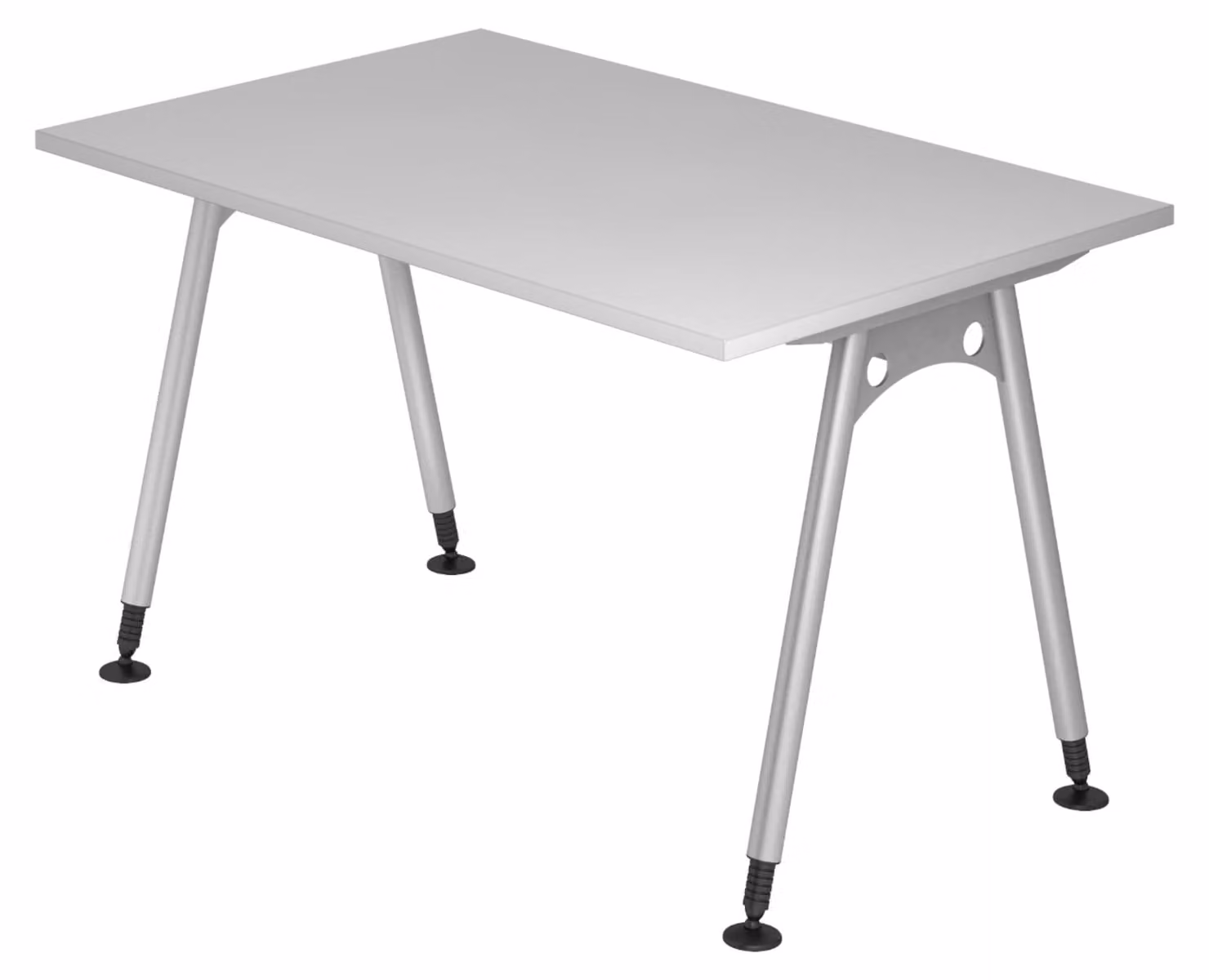 Scrivania bümö Serie A - Dimensioni: 120 x 80 cm, Decorazione: Grigio