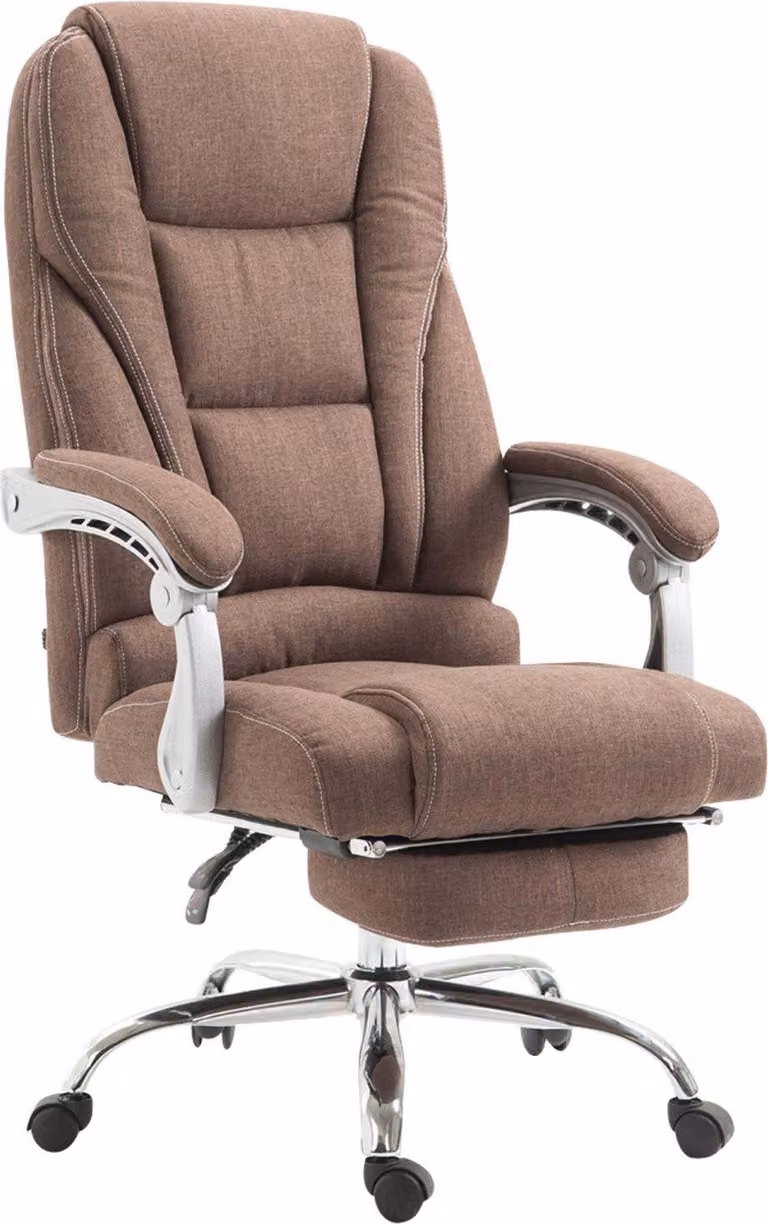 Sedia ergonomica da ufficio - Sedia da ufficio - Altezza del sedile regolabile in continuo. Colore: marrone