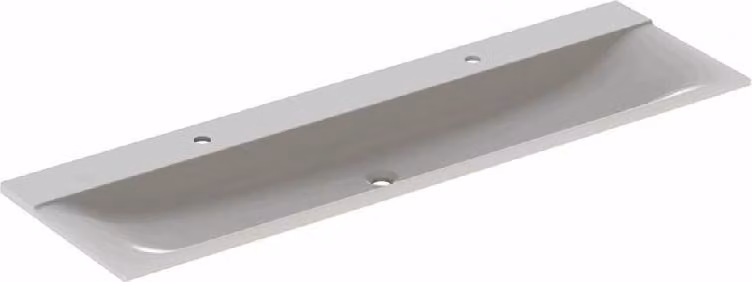 Geberit Xeno 2 lavabo, avec 2 trous pour robinetterie et sans trop-plein, 160x48cm, blanc, 500279001, 500.279.00.1, 500.279.00.1