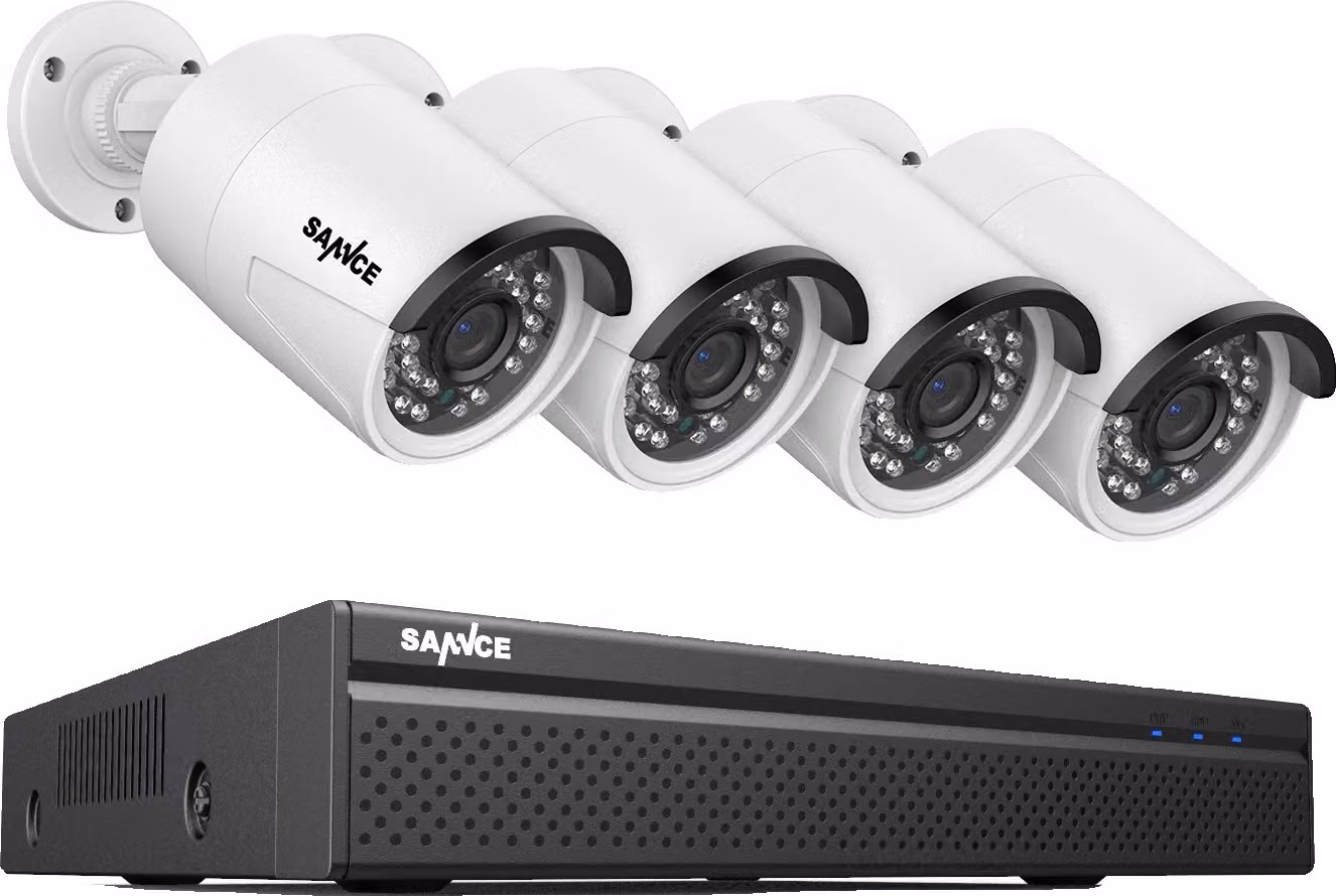 Sistema di videosorveglianza SANNCE, risoluzione 8MP, telecamere IP POE, I71FQ04, Nessuno