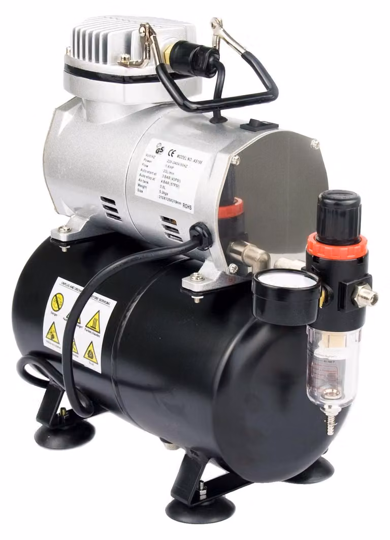 Compressore d'aria elettrico - Serbatoio da 3 litri - Capacità di 20-23 litri al minuto - Livello di rumorosità di 45 dB