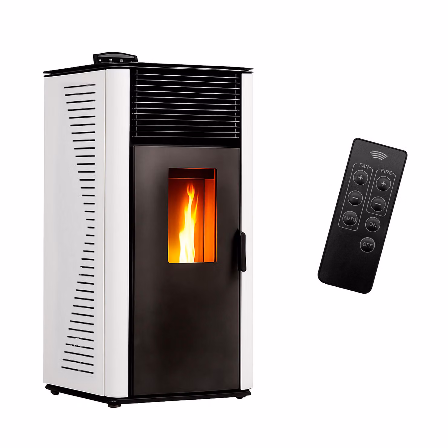 Stufa a pellet ad aria Anita 12 kW Sannover Bianco