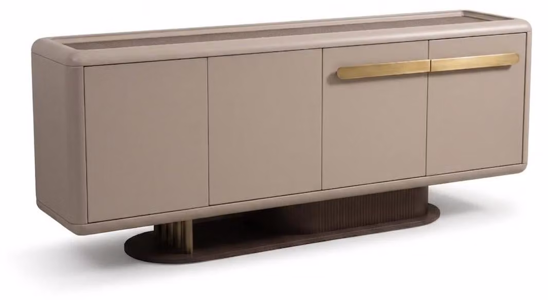 Mobile contenitore beige elegante, esclusivi mobili in legno, design di alta qualità