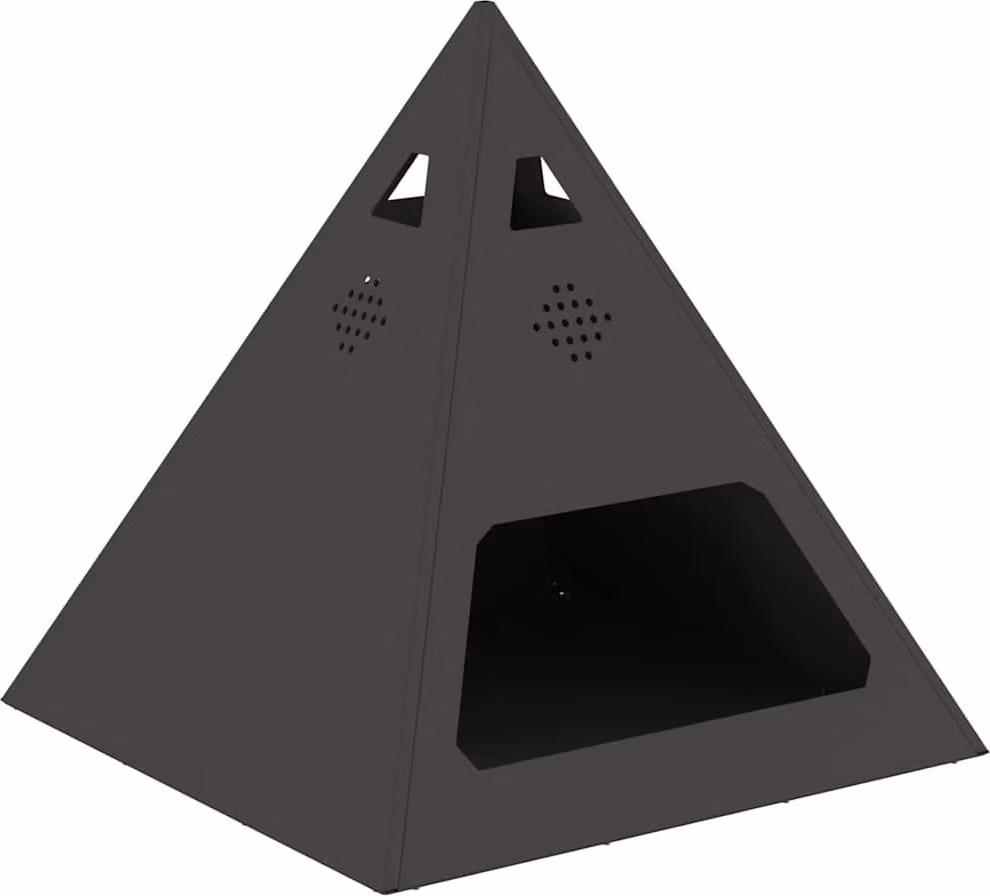 Focolare Nero 50 x 50 x 51 cm Acciaio