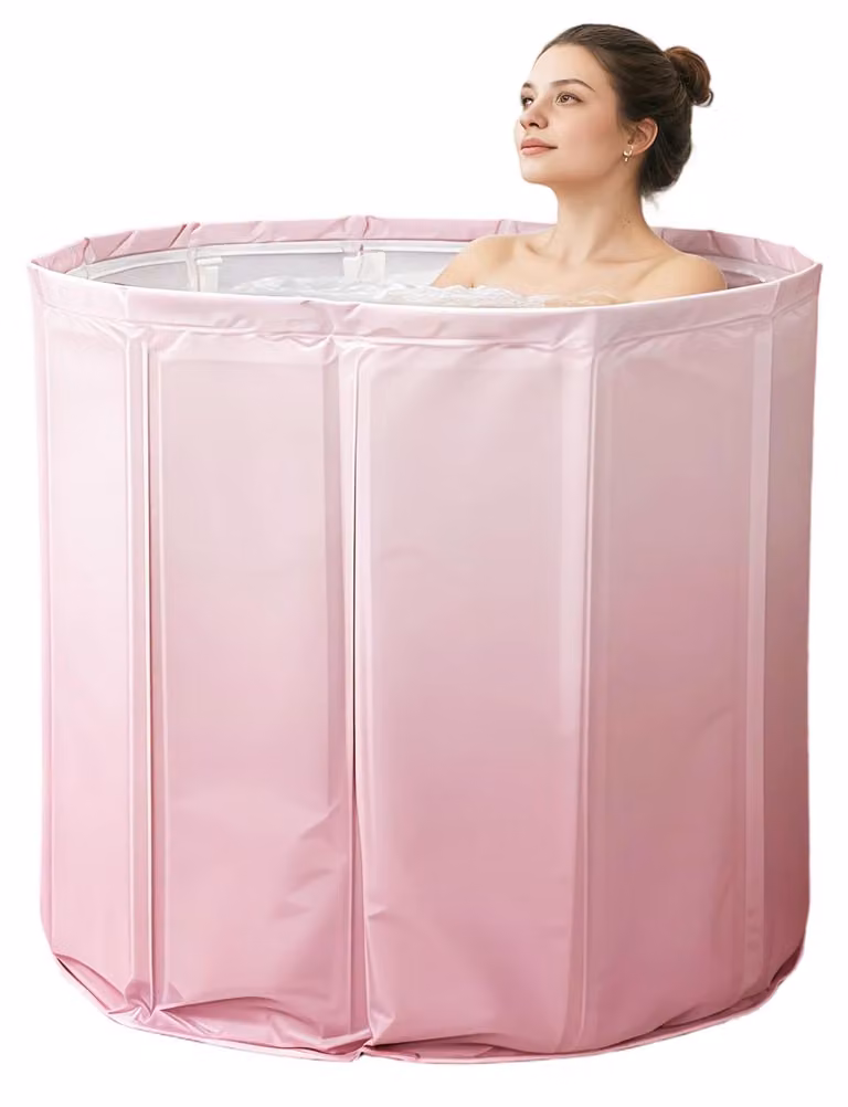 Vaschetta da bagno pieghevole, dimensioni 70 x 65 cm, per adulti