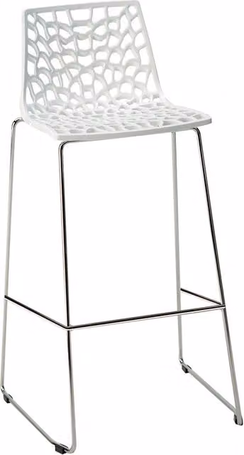 Sgabello in metallo/plastica 50x47xh98