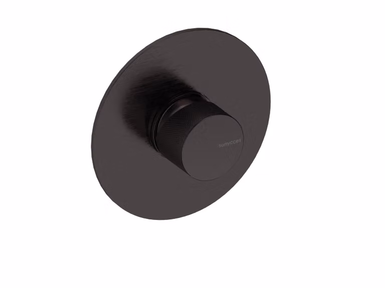 SANYCCES LOOP K Miscelatore doccia da incasso con corpo da incasso, nero metallizzato