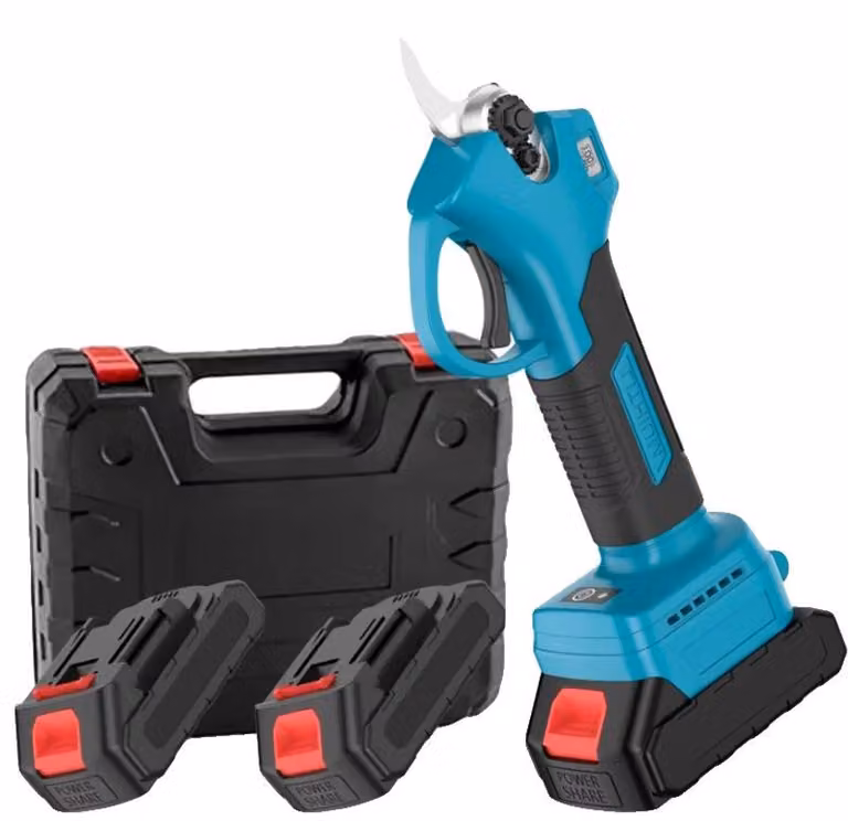 Potatore elettrico, motore brushless, impugnatura ergonomica, con 2 batterie