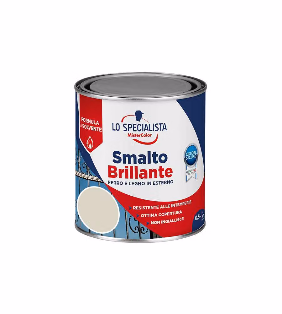 Lo Specialisa Smalto Brillante a Solvente 0,5 l Bianco Ghiaccio