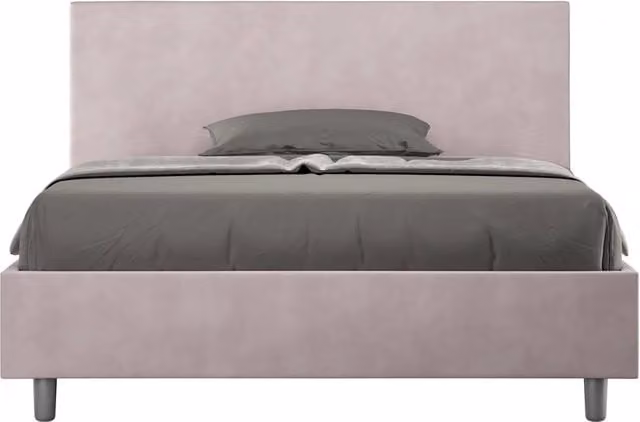 Letto Matrimoniale Moderno Giordanoshop con Struttura Imbottita in MDF e Microfibra L/P/H: 155 x 222 x 106 cm – 1