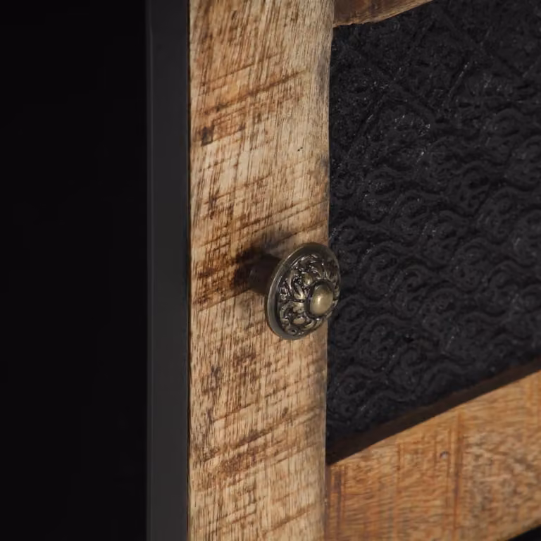 Tavolino 90x50x35 cm Legno di mango grezzo