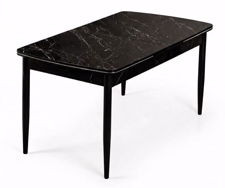 Tavolo, stile moderno, colore nero, nuovo, ideale per la sala da pranzo, pratico, confortevole, allungabile