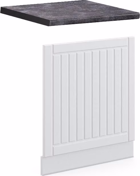 Pannello frontale Vicco Fame-Line Bianco rustico 60 cm , PL Antracite, Model 45495