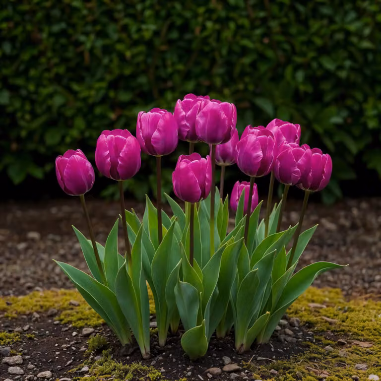 Bulbi da fiore Exotenherz - Tulipani Tulipa Triumph Purple - viola (15 pezzi) diametro 11-12cm