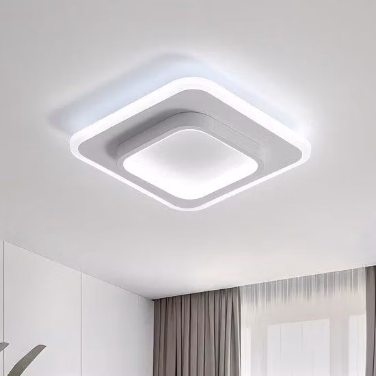 Azomor: moderna lampada da soffitto quadrata a LED per diversi ambienti della casa