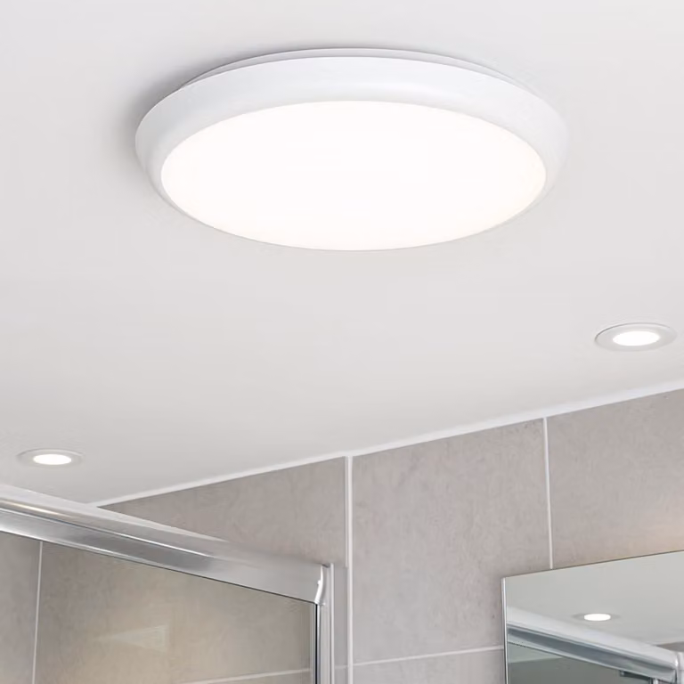 Pannello LED da soffitto, 22W, grado di protezione IP54, con sensore di movimento, luce bianca naturale (4000K)