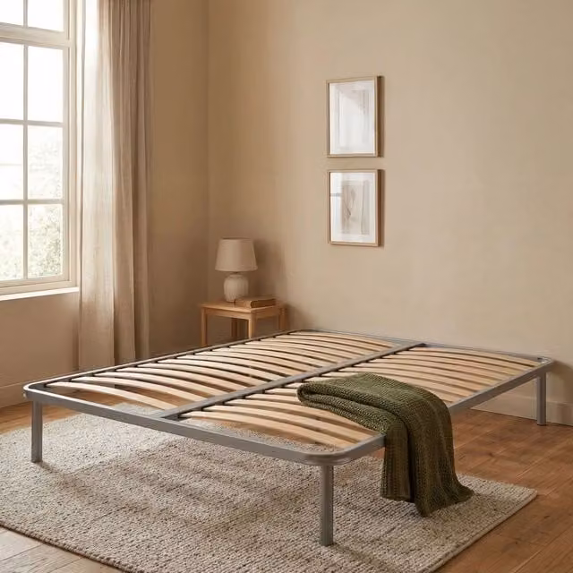 Rete letto matrimoniale Alessa di Talamo Italia, rete ortopedica in multistrato di betulla con 13 doghe, L 140 x P 190 x H 34 cm