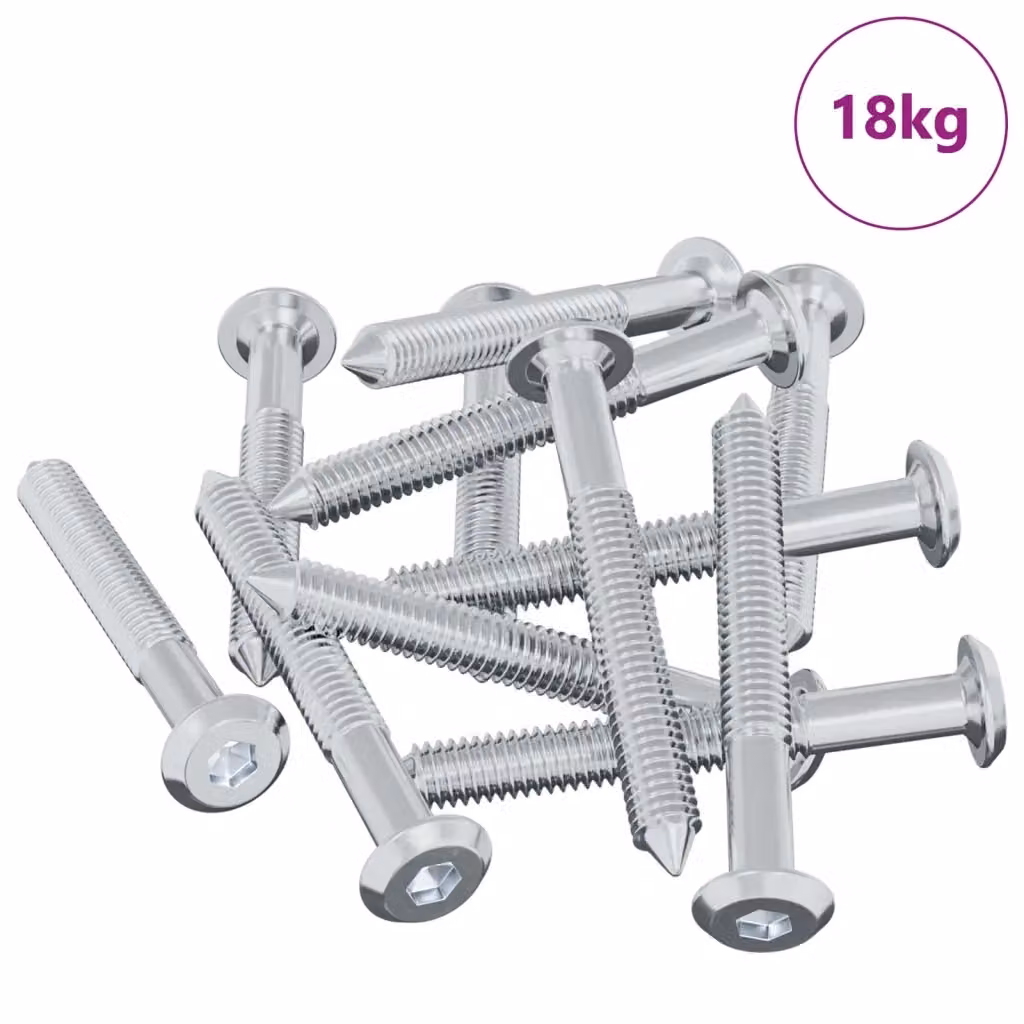 Set di 1800 viti vidaXL in acciaio inossidabile argento M6 x 50 mm – 2