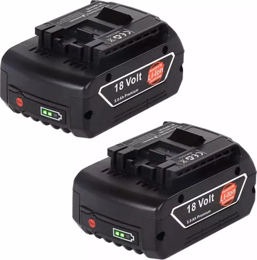 Batteria di ricambio, capacità 8000 mAh, compatibile con utensili elettrici, 2 batterie