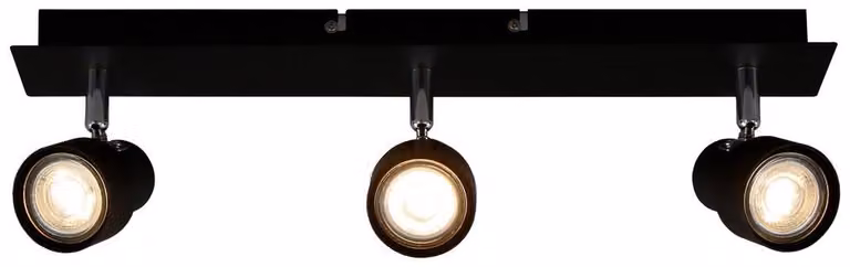 Faretto da soffitto LED Lampada da soffitto 3xGU10 incl. orientabile e girevole 5W Nero Briloner