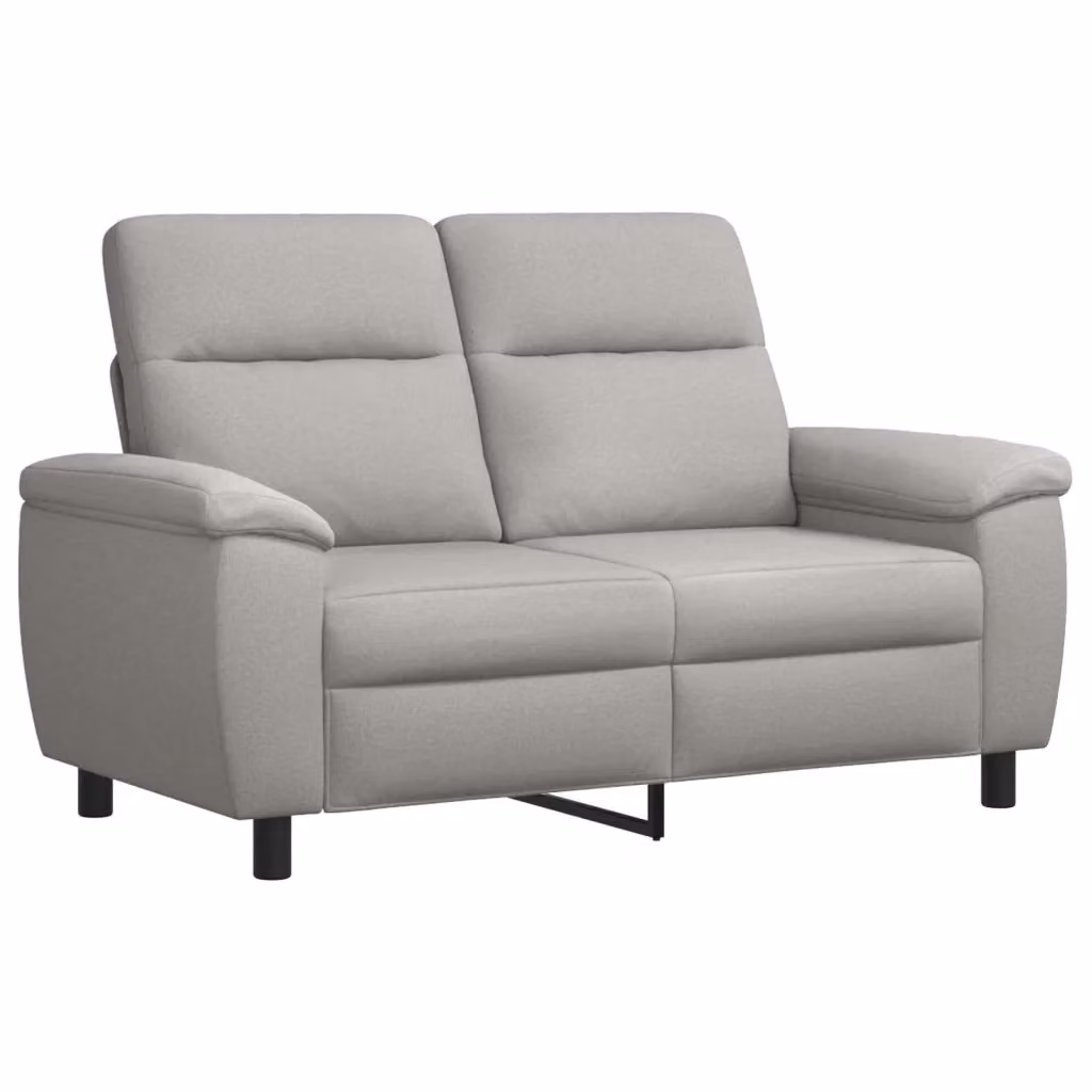 Divano moderno vidaXL in tessuto grigio e nero con struttura in metallo L: 158 cm, P: 90 cm, H: 95 cm – 2