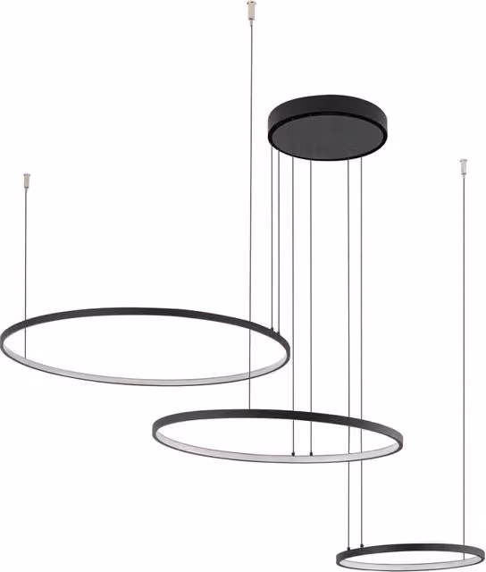 Lampada sospesa nera LED Circolo 4000K Nowodvorski 10867