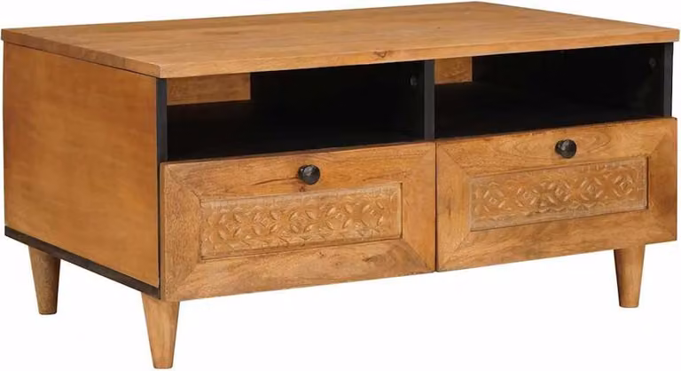 Tavolino da salotto Marrone Chiaro 80 x 54 x 40 cm