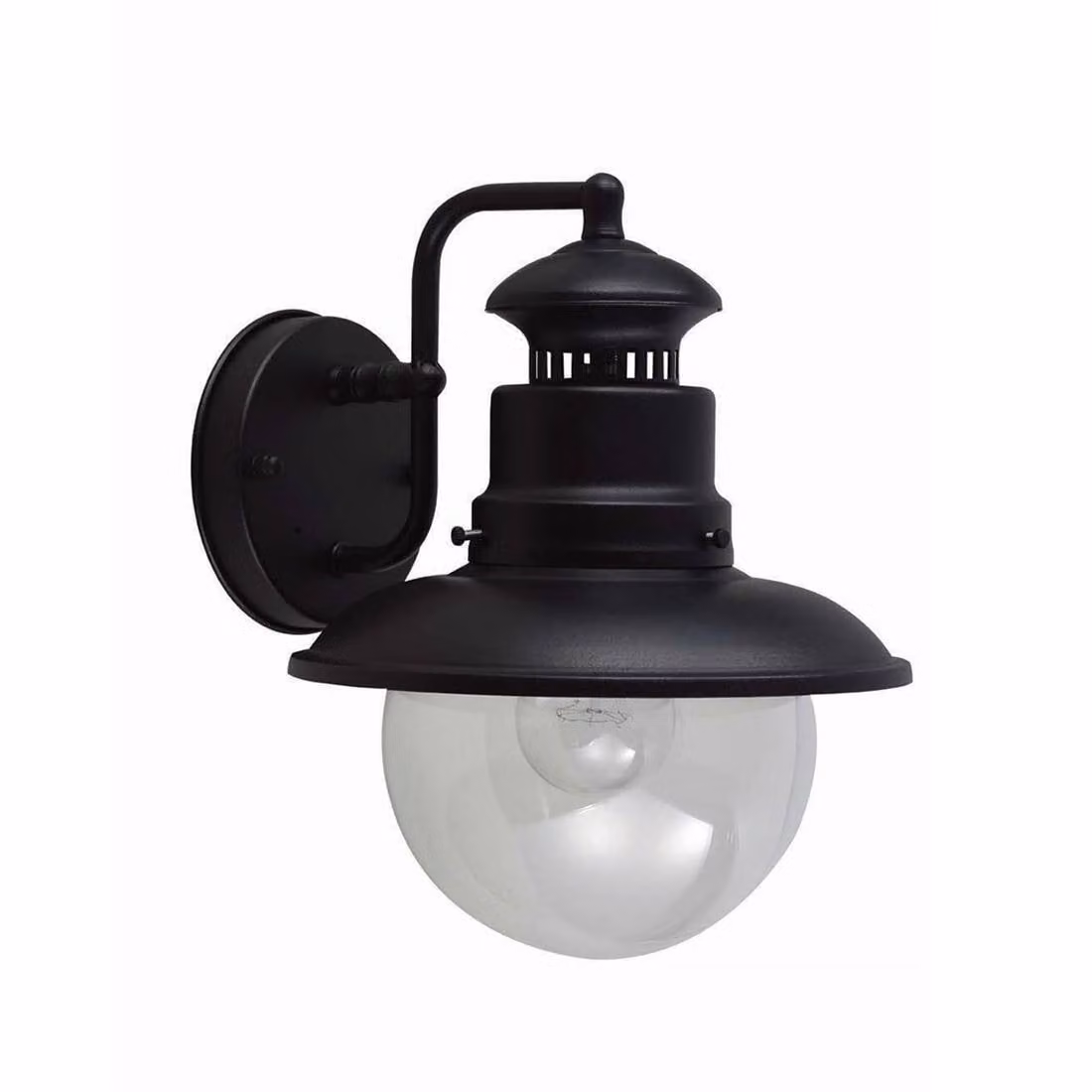 Applique industriale da esterno nera E27 60W Shipston Garden Zone
