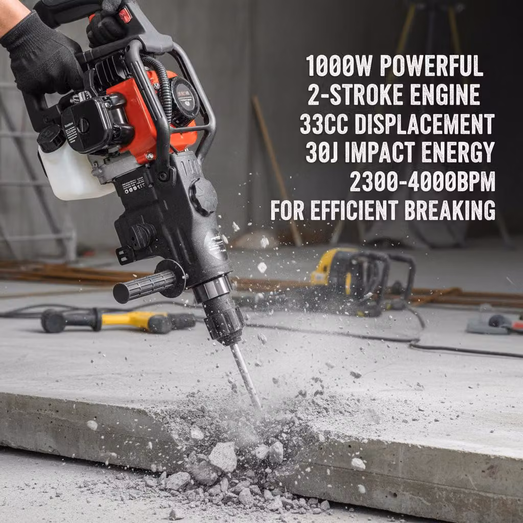 Sloophamer 1000 W - Motore da 33 CC - Energia d'impatto di 30 Joule