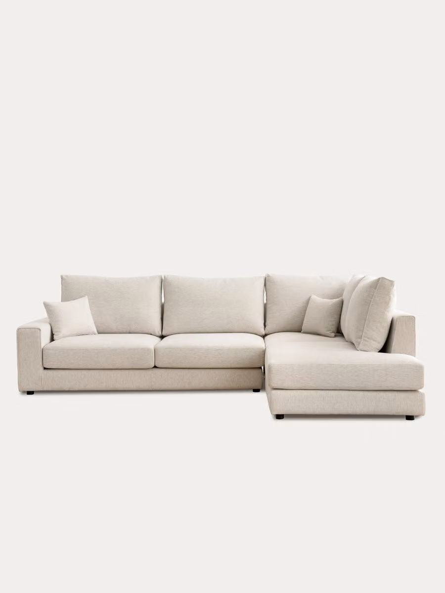 Orson divano angolare grande destro beige Kenay Home – 2
