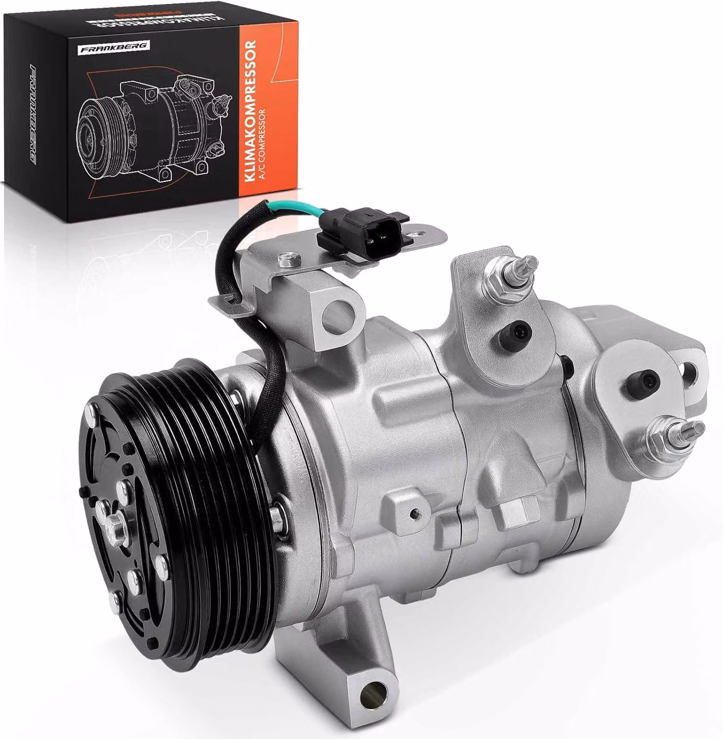 Compressore per climatizzatore con accoppiamento magnetico per veicoli