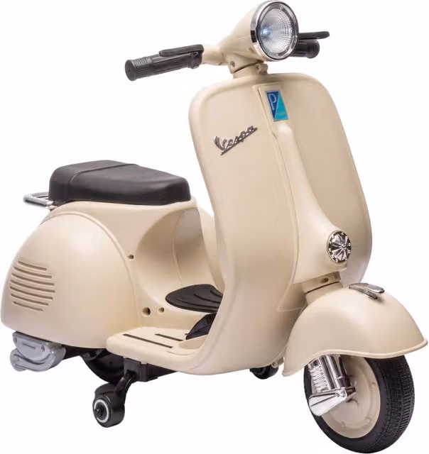 Moto Électrique Enfants VESPA sous Licence 5 Km/h 3+ ans Blanc