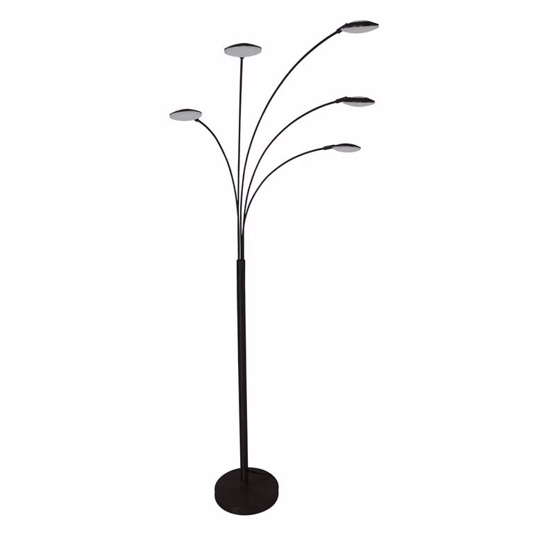 Lampada da terra - nero - Synna - vetro metallo - LED - 1327ZW - Mexlite