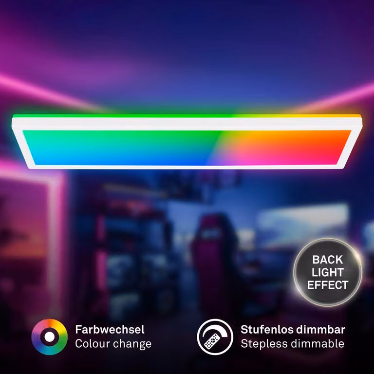 KADA LED RGB-W Plafoniera con effetto retroilluminato - Bianco