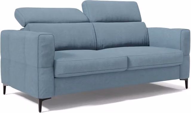 Divano letto Gardenia con poggiatesta reclinabili e rivestimento impermeabile, colore carta da zucchero, L: 218 cm, materasso 160 x 200 cm, H: 18 cm – 1