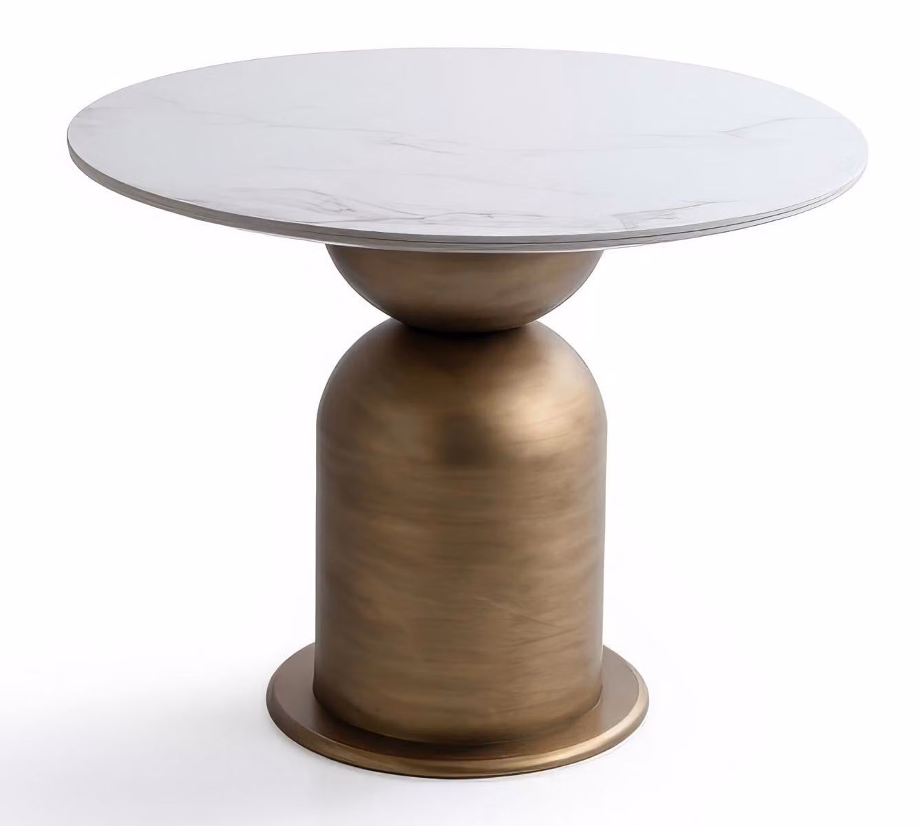 Tavolino da caffè moderno, finitura oro e bianco, aspetto marmo, lussuoso, tavolino di design