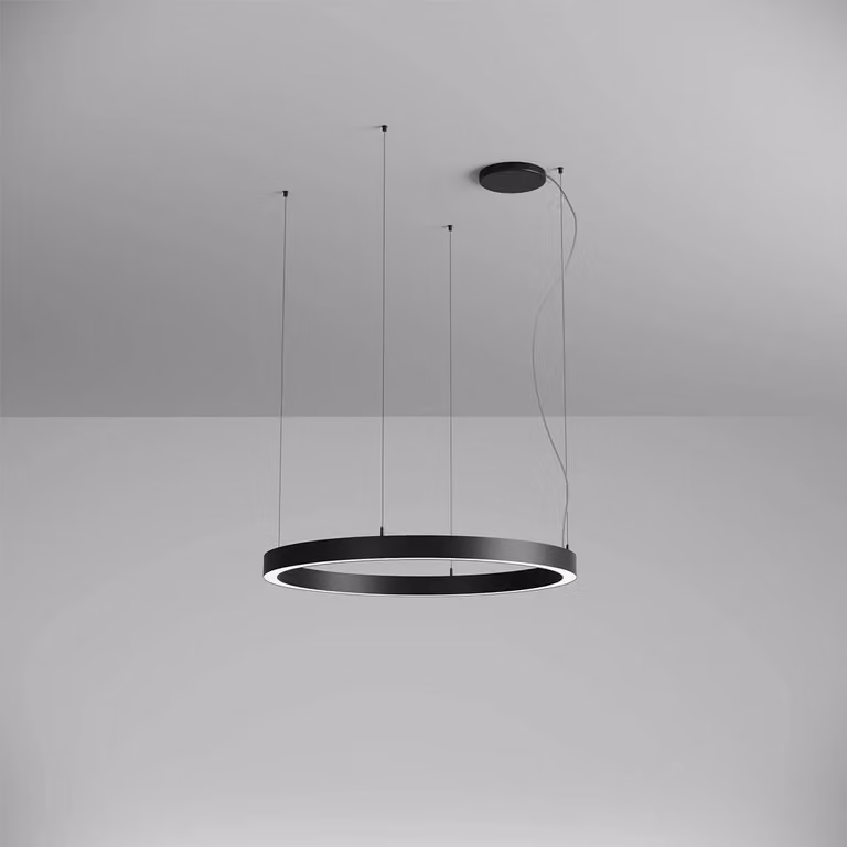 XAMBIT - Apparecchio di illuminazione a sospensione/a soffitto, 57W, 220-240V AC, diametro esterno 900 mm, grado di protezione IP20, angolo di emissione 105°