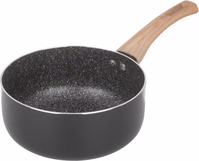 Casseruola Kasanova Black Stone con rivestimento antiaderente in ceramica e alluminio, colore nero, diametro 18 cm