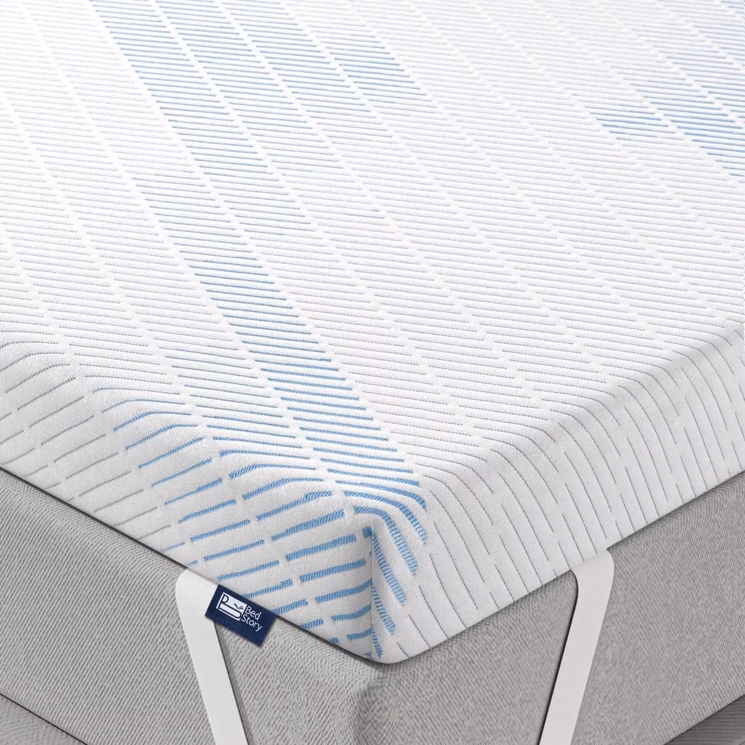Topper per materasso, dimensioni 140 x 190 cm, realizzato in memory foam, spessore 7 cm, rivestimento ipoallergenico e lavabile