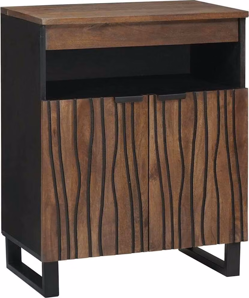 Credenza Marrone 60 x 33 x 75 cm legno massello di mango