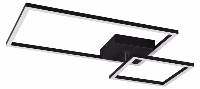 Lampada da soffitto a LED PADELLA 25 W 4000 K 3000 lm, metallo nero, dimensioni: 7,5 x 63,5 x 63,5 cm, IP20, RL