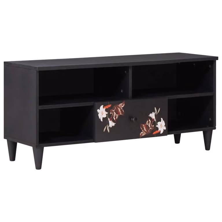 Armadio di stoccaggio moderno vidaXL in legno di mango multicolore L 100 cm x P 33 cm x H 46 cm