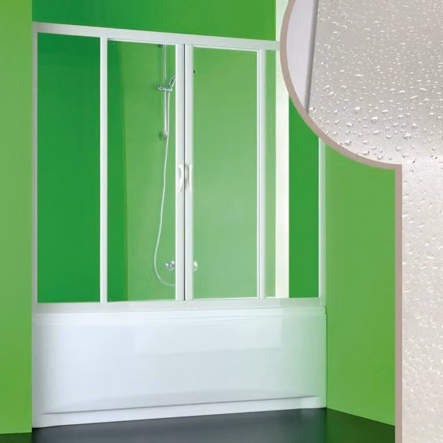 Porta Doccia Sopravasca 170 CM in Acrilico mod. Plutone 2 con apertura centrale