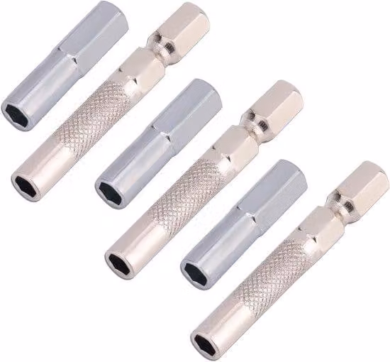 Set di adattatori per punte da 6 pezzi da 1/4" a 4 mm - Adattatore magnetico per cacciaviti per microbit