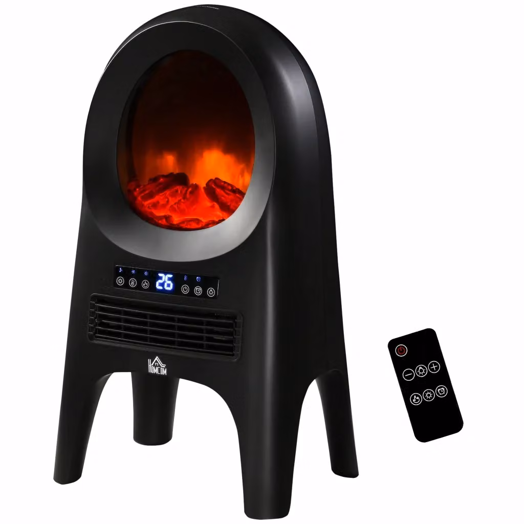 Termoventilatore Minimal con 3 Modalità e 3 Temperature, Nero, L: 33.7 cm, P: 25.5 cm, H: 60.4 cm – 2