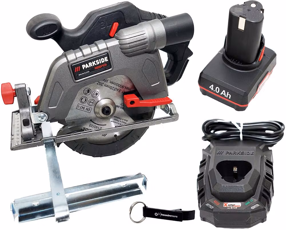PARKSIDE PERFORMANCE® Sega circolare a batteria da 12 V / Sega circolare PHKSAP 12-Li incl. batteria (4 Ah) e caricabatteria (2,4 A)