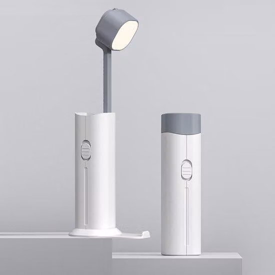 Torcia LED con batteria ricaricabile da 3000 mAh, non affatica gli occhi, 3 livelli di regolazione, portatile, ideale per la camera da letto, l'ufficio e l'uso all'aperto.